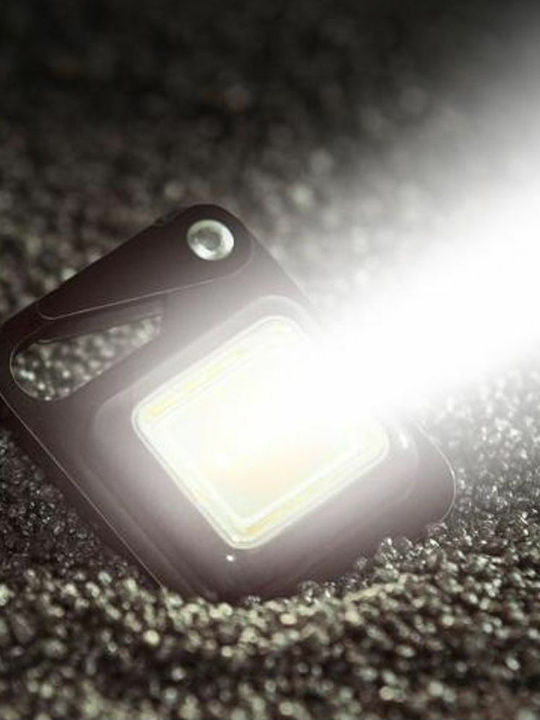 True Utility Ключодържател Buttonlite от Метал с LED Червен