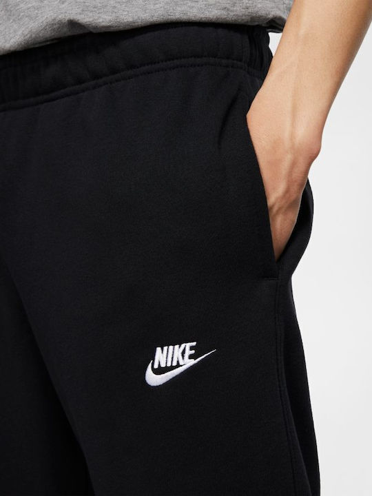 Football Sweatpants with Elastic Black