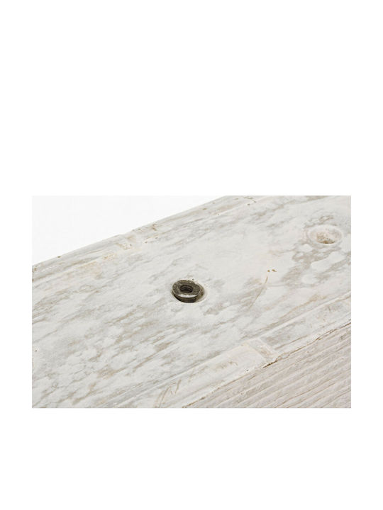 Bizzotto Set 2 Stone High Square Sand Vase Ghiveci din piatra Bej