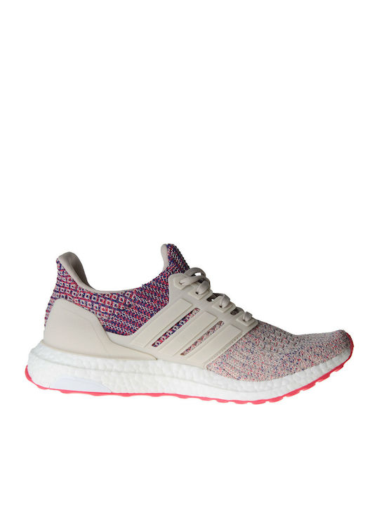 UltraBoost Women's Running Sport Shoes Clear Brown / Shock Red / Active Blue