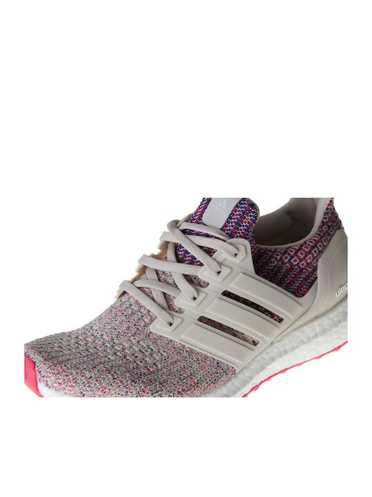 UltraBoost Women's Running Sport Shoes Clear Brown / Shock Red / Active Blue