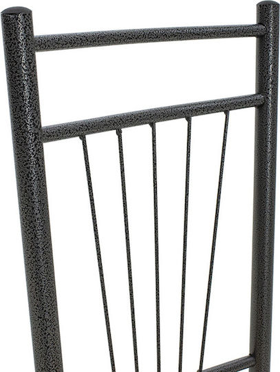 Τραπέζι Κουζίνας Roza με 4 Καρέκλες 120x70εκ. Sonoma / Ανθρακί