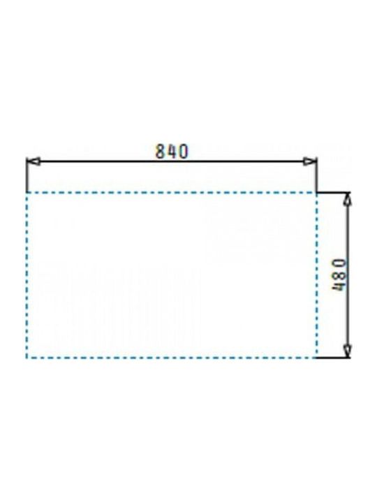 Pyramis Dorian 1B 1D Ένθετος Νεροχύτης Inox Σατινέ Μ86xΠ50cm Ασημί