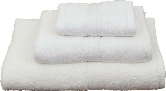 Viopros Πετσέτα Χεριών Classic 30x50εκ. Λευκό Βάρους 480gr/m²