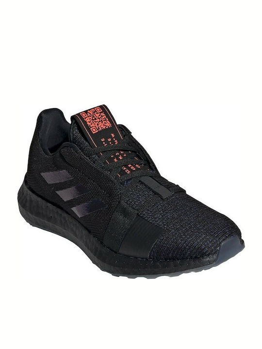 adidas Senseboost Go Women's Running Sport Shoes Core Black / Boost Blue Violet Met. / Legend Ink