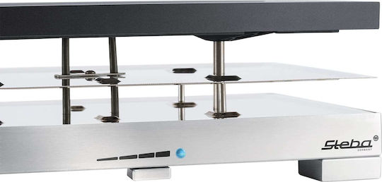 Steba Tischplatte Elektrogrill Raclette Geriffelte Platte 1200W mit einstellbarem Thermostat 40.5cmx24cmcm