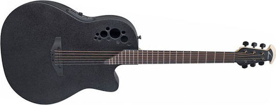 Ovation Elite TX 2078TX 5 2078TX 5 G Semi-Acoustic Guitar Cutaway Black