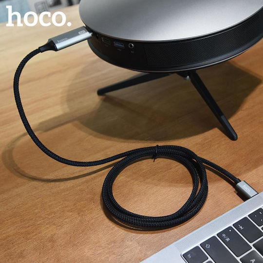 Hoco UA13 Braided Cable HDMI male - USB-C male 1.8m Μαύρο