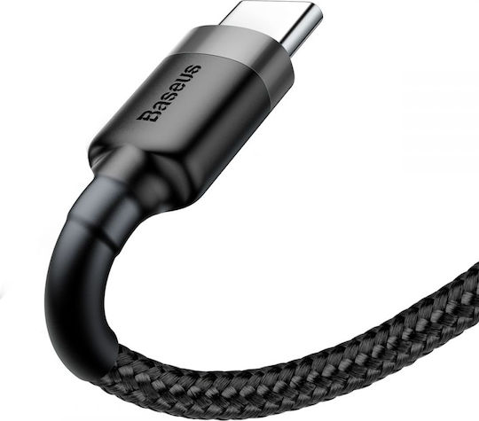 Baseus Cafule Braided USB 2.0 Cable USB-C Male USB-A Black 2m CATKLF-CG1