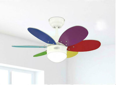 Westinghouse Turbo II 30" 78673 Ceiling Fan 76cm with Light Multicolour