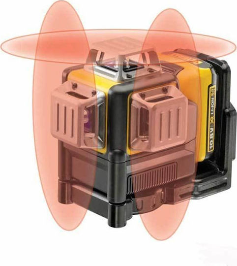 Dewalt DCE089D1R Αυτορυθμιζόμενο Γραμμικό Αλφάδι Laser Κόκκινης Δέσμης 10.8V με Εύρος Εργασίας 15m