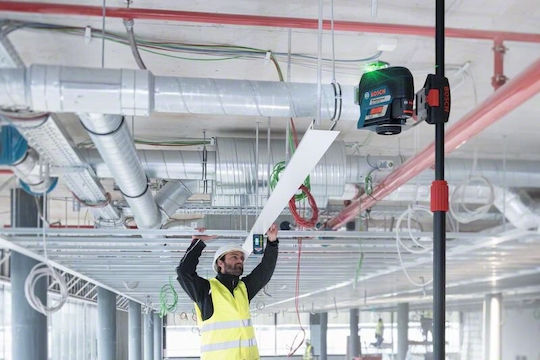 Bosch GLL 3-80 CG Professional Self-leveling Linear Laser Level Green Beam 12V with Working Range 30m