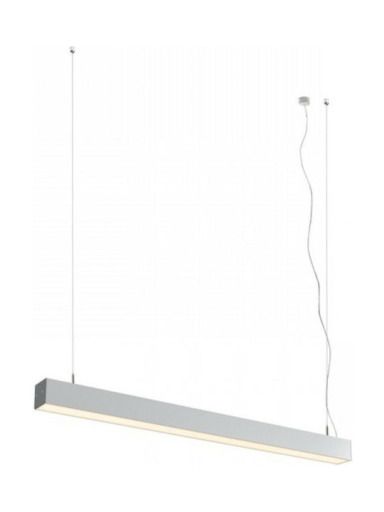 Rendl Light Studio Pesante 75 Pendant Light LED Rail with Warm White Light Silver