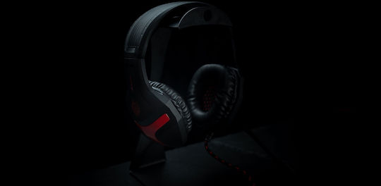 Zeroground HD-1200G Soji v2.0 Over Ear Gaming Headset με σύνδεση 3.5mm / 2x3.5mm Κόκκινο