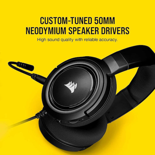 Corsair HS35 Über Ohr Gaming-Headset mit Verbindung 3,5mm Schwarz