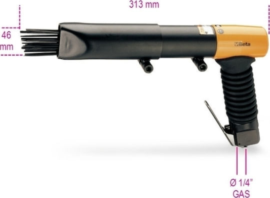 Beta 1944 Debavurare pneumatică cu ace de 1/4"