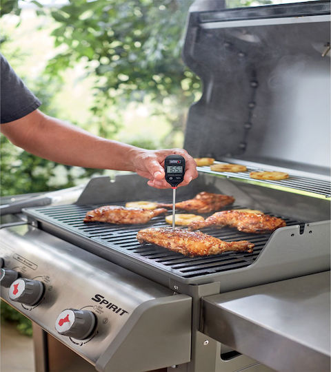 Weber Instant-Read Electronical BBQ Thermometer with Probe