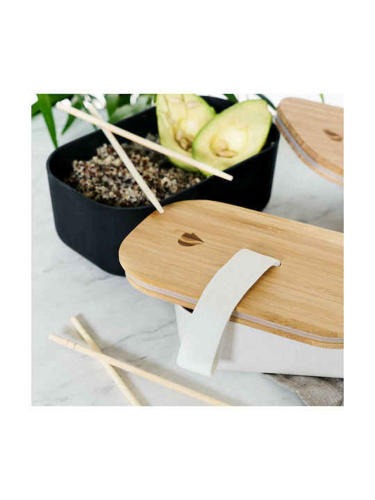 Navaris Bento Δοχείο Φαγητού Μπαμπού White 1lt
