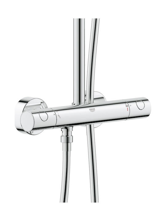 Grohe Euphoria System 180 Duschsäule mit Wannenbatterie 113,3cm Silber