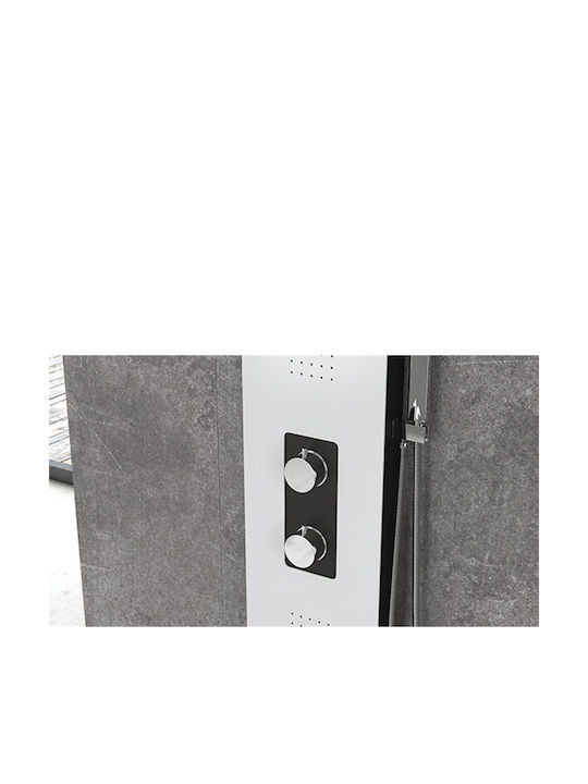 Karag Bianco Nero Στήλη Υδρομασάζ 148cm Λευκή