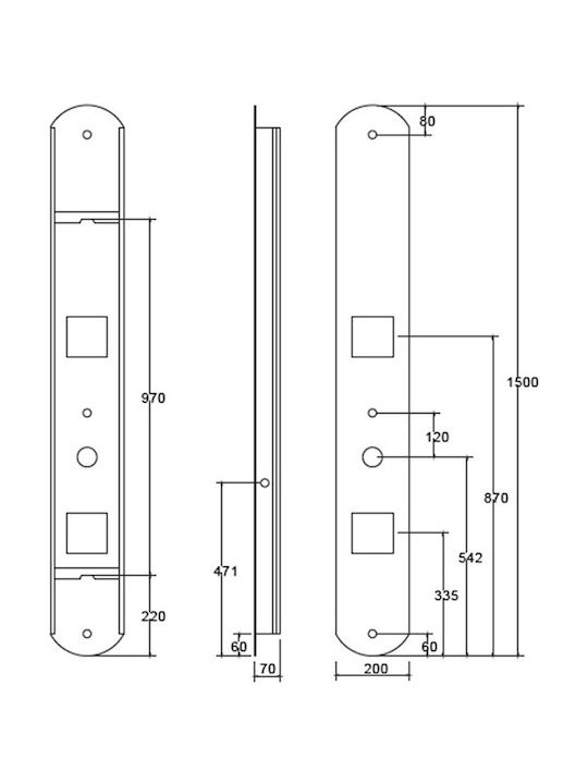 Karag Ios Στήλη Υδρομασάζ 150cm Λευκή