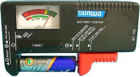 BT-168 Analog Battery Tester with Battery Size Adjustment Lever