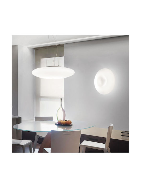 Ideal Lux Glory SP3 D40 Ρυθμιζόμενο Κρεμαστό Φωτιστικό Λευκό με Ντουί E27 40x40x20εκ.
