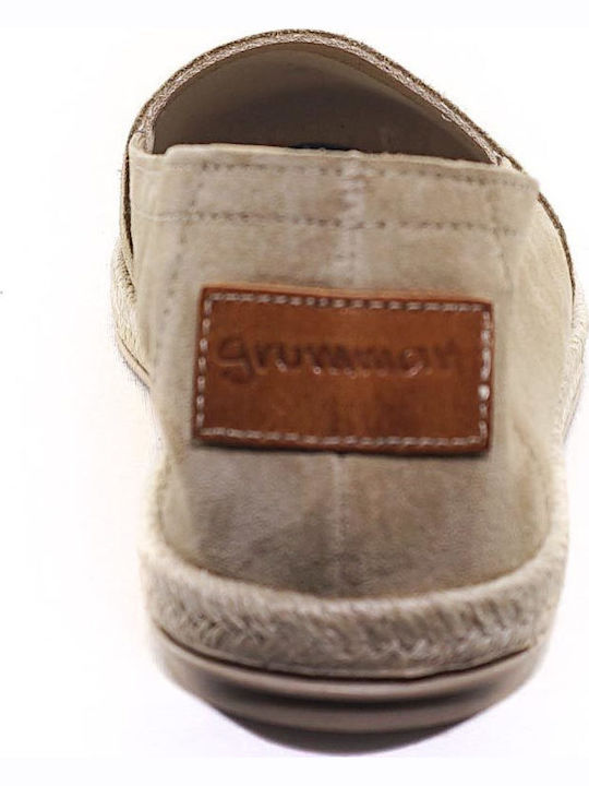 Suede Γυναικείες Εσπαντρίγιες σε Μπεζ Χρώμα