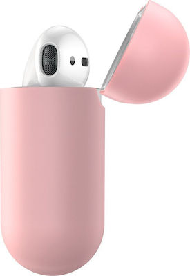 Baseus Hülle Silikon in Rosa Farbe für Apple AirPods