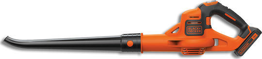 Black & Decker Blower Handheld 18V with 1 Battery 2Ah & Maximum Air Speed 209km/h