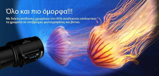 XTAR D08 Φακός Κατάδυσης Επαναφορτιζόμενος LED με Φωτεινότητα 2000lm για Βάθος έως 100m