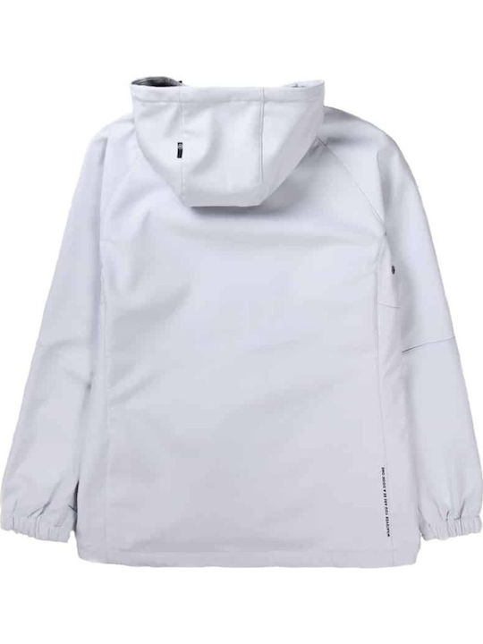 Basehit Women's Short Sports Jacket for Winter with Hood White