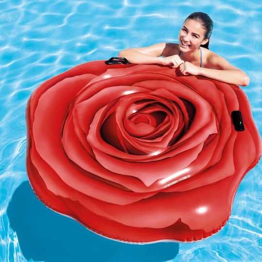 Intex Надуваем Матрак За Плаж С Дръжки Червен 137x119см