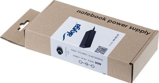 Akyga Laptop Charger 90W 19.5V 4.62A for Dell without Power Cord