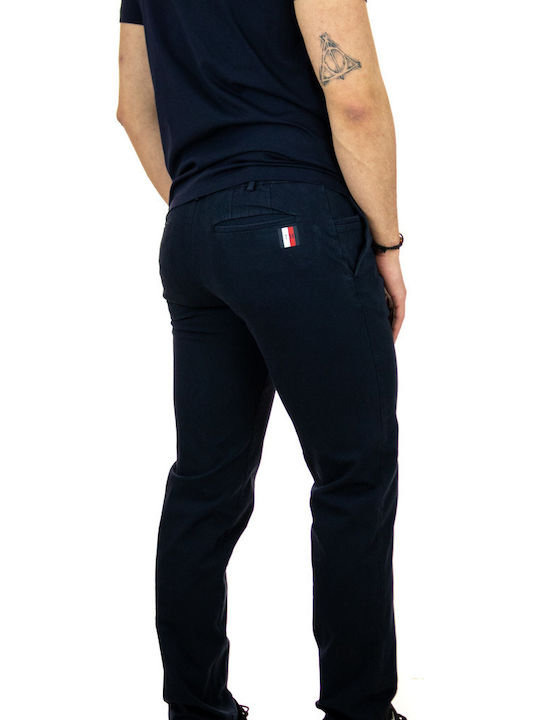 Tommy Hilfiger Ανδρικό Παντελόνι Chino σε Tapered Γραμμή Navy Μπλε