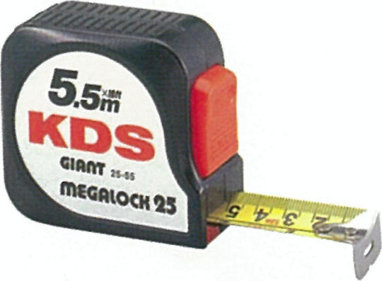 KDS Giant Megalock Tape Measure with Auto-Rewind 25mm x 7.5m