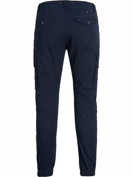 Pantaloni Elastic cu Croială Slim Marina