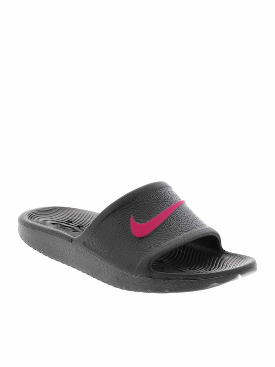 Kids' Slides Black Kawa Shower