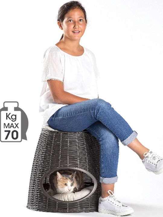 Bama Pasha Pet Home Hundebett Nest Weiß 52x50cm.
