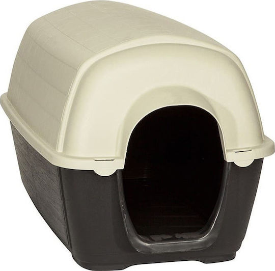 Pet Camelot Dog Kennel Σπιτάκι Σκύλου Πλαστικό Εξωτερικού Χώρου Καφέ 60x89x60cm