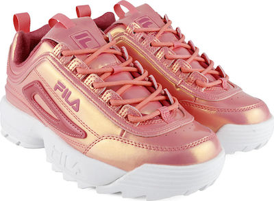 fila pink disruptor ii liquid luster trainers