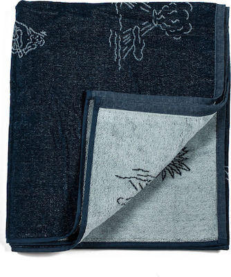 Emerson Art Prints Beach Towel Cotton Blue 160x86cm.
