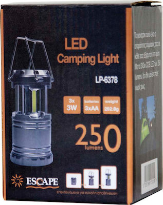 Escape Laterne LED Batterie für Camping mit Taschenlampe 250lm 3W