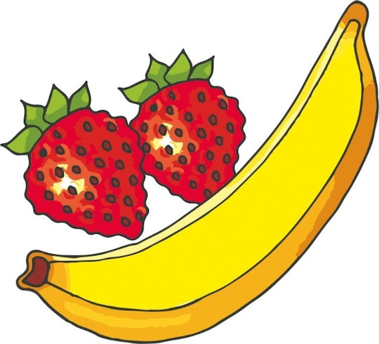 Quercetti Painting Stencils Fruits & Vegetables Sagome Starter for Children 4+ years old Years