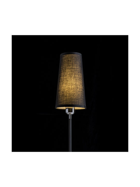 Rendl Light Studio Lulu Table Metall Tischlampe für Fassung E27 mit Schwarz Schirm und Basis