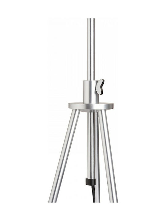 Rendl Light Studio Gardette Table Metal Table Lamp for Socket E27 with Black Shade and Silver Base