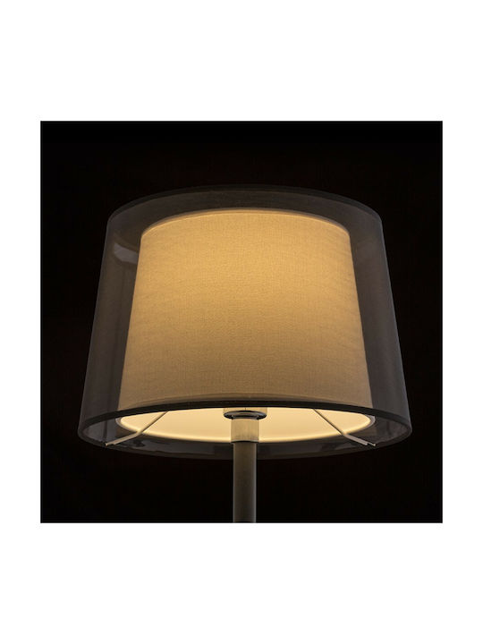 Rendl Light Studio Esplanade Table Πορτατίφ με Γκρι Καπέλο και Μαύρη Βάση