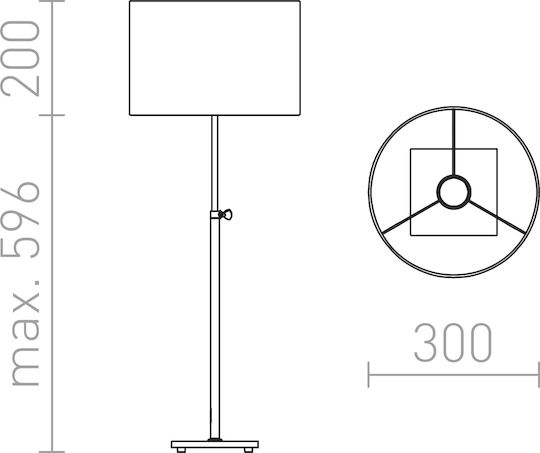 Rendl Light Studio Edika Table Metal Table Lamp for Socket E27 with Brown Shade and Silver Base