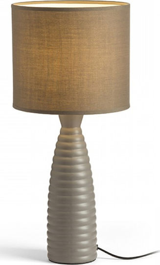 Rendl Light Studio Laura Πορτατίφ με Καφέ Καπέλο και Γκρι Βάση