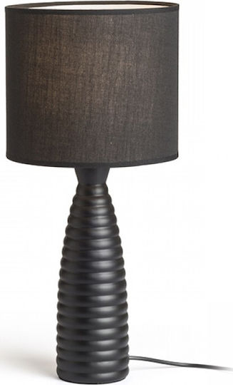 Rendl Light Studio Laura Metal Table Lamp for Socket E27 with Black Shade and Base